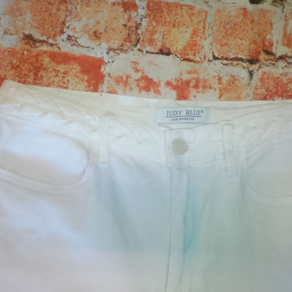 Judy Blue Women's Size 9 Wide Leg White Pants - Picture 5 of 10